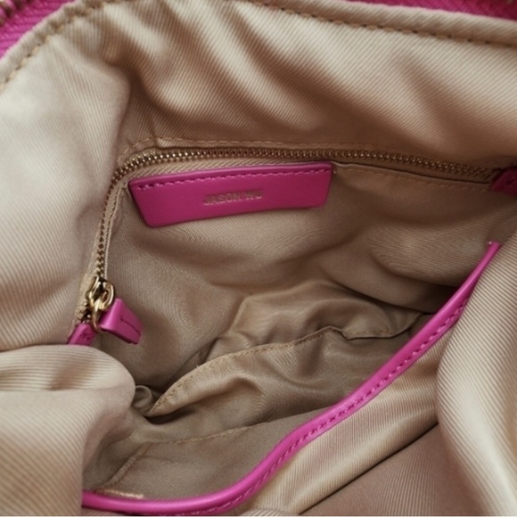 Y2K Jason Wu NWOT Hand Bag Puffy Pink Vegan Leather Purse with Braided Handle - Picture 7 of 11